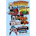 thumbnail image 2 of Men's Marvel Daddy You are Our Super Hero  Graphic Tee Light Blue Small, 2 of 4