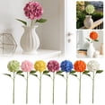 thumbnail image 6 of Hydrangea Artificial Flowers, Real Touch Hydrangeas, Realistic Fake Hydrangea with Stems for Home Decor, Party Arrangements, Wedding Bouquets and Centerpieces, Purple, 6 of 6