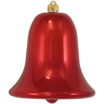 Christmas By Krebs 9" (230mm) Ornament, Commercial Grade Indoor Outdoor Shatterproof Plastic Water Resistant Bell Ornament