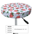thumbnail image 4 of Hirioo Strawberries for Round Bar Stool Seat Covers Washable Stool Cushion Slipcover Elastic Bar Chair Covers for 12-14 Inch Chair-13 inch, 4 of 7