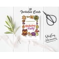 thumbnail image 3 of Darling Souvenir Multicolor Birthday Invitation Card Printable Elegant Fill or Write In Blank Party Invites 28 Pcs 5 x 7 Inches, 3 of 5