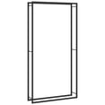 thumbnail image 1 of vidaXL Firewood Rack Storage Fire Log Stand Stacker Holder Matt Black Steel, 1 of 6