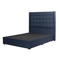 thumbnail image 2 of Box Base Cama Individual + Cabecera Bruks Trinity Azul Marino, 2 of 8