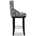 thumbnail image 5 of Home Square 30" Upholstered Bar Stool in Black and White - Set of 3, 5 of 7