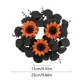 thumbnail image 4 of Fall Candle Rings Fall Decorations for Home Thanksgiving Decorations Artificial Sunflower Maple Leaf Candle Wreath for Table Centerpiece by MPOISVA, 4 of 7