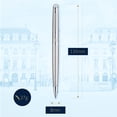 thumbnail image 3 of Bolígrafo Waterman Hémisphère de acero inoxidable, color azul medio, 3 of 7