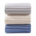thumbnail image 2 of Coral Velvet Face Towel Set Highly Absorbent Quick Dry Soft Striped Washcloth for Bathroom Gym Travel 3 Pack, 13.77 X 29.52 Inch, 2 of 6