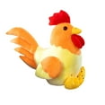 thumbnail image 3 of JWQFBC Chicken Plush Decor Comfortable Party Favors Realistic Adorable Ornament Chicken Yellow, 3 of 9