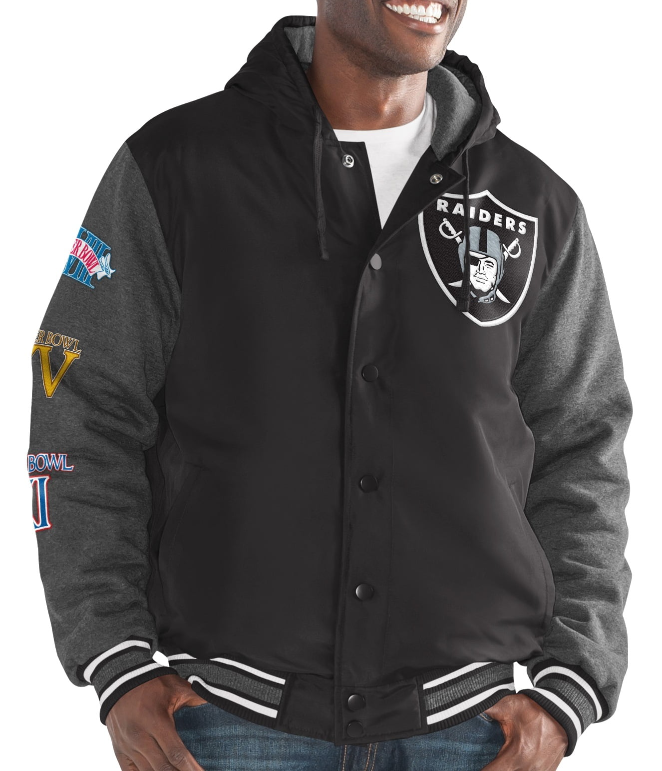 Oakland Raiders G-III NFL "Top Brass" Men's Premium Varsity Jacket by G-III Sports