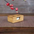 thumbnail image 2 of WORGEOUS 3 pcs  Creative Business Case Hollow out Name Storage Box Bamboo Name Holder for Office, 2 of 8