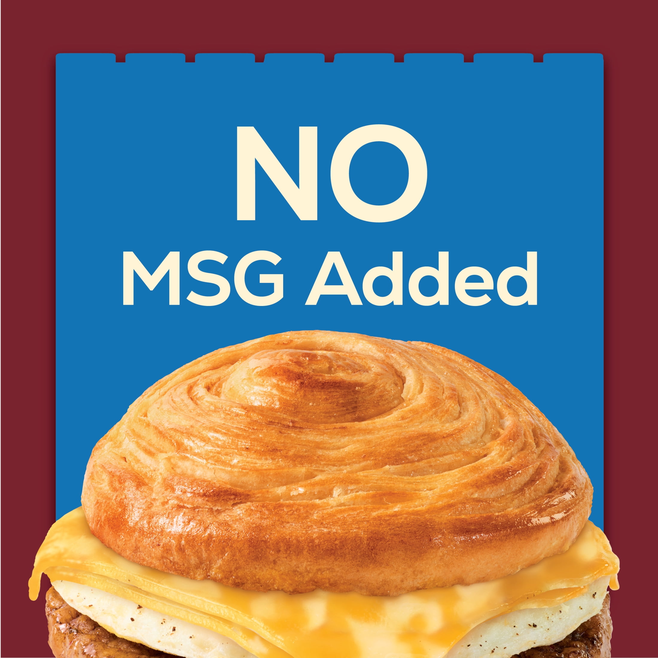 Jimmy Dean Frozen Protein Breakfast Sandwich, Sausage, Egg, Cheese Croissant, 13.3 oz, 2 Count