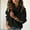 Black, variant on Women's High Neck Sweater - Button Detail Loose Fit Turtleneck Pullover Cozy Fall/Winter Top