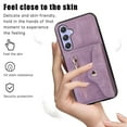 thumbnail image 6 of ELEHOLD Crossbody Wallet Case for Samsung Galaxy A54 5G with RFID Card Slots Zipper Pocket Kickstand Function Shockproof Purse Case with Detachable Shoulder Strap,Purple, 6 of 9
