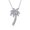 Silver-Tone, variant on Bling Jewelry Womens Sterling Silver Palm Tree Pendant Necklace with CZ 16in