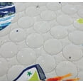 thumbnail image 2 of Smuge Kid's Galaxy Outer Space Bedspread Coverlet Set with Pillowcases,Planet Rocket Printed Quilt Set for Children Lightweight Bedding Set(Twin,Gray), 2 of 9
