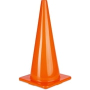 Champion Sports High Visibility Flexible Viny Cone for Athletics and Social Distancing, Orange, 28 Inch