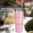thumbnail image 2 of 30oz Christian Tumbler with Handle & Flip Straw Lid - Stainless Steel Vacuum Insulated, Leak Proof Travel Mug - Inspirational Religious Gifts for Women (Christmas, Mother''s Day), 2 of 5