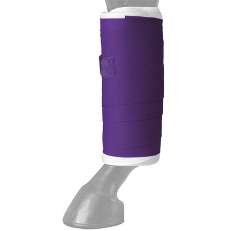 5.5"X 9' Tough 1 Tack Horse Leg Longer Wear Standing Wraps 4 Pack Purple