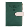 thumbnail image 1 of Clearance! Passport Holder Passport Cover with Credit Card Slot and Boarding Pass Slot Combo Passport Wallet Case Book Travel Must Have Rfid Blocking Leather Travel Accessories One Size Green, 1 of 9