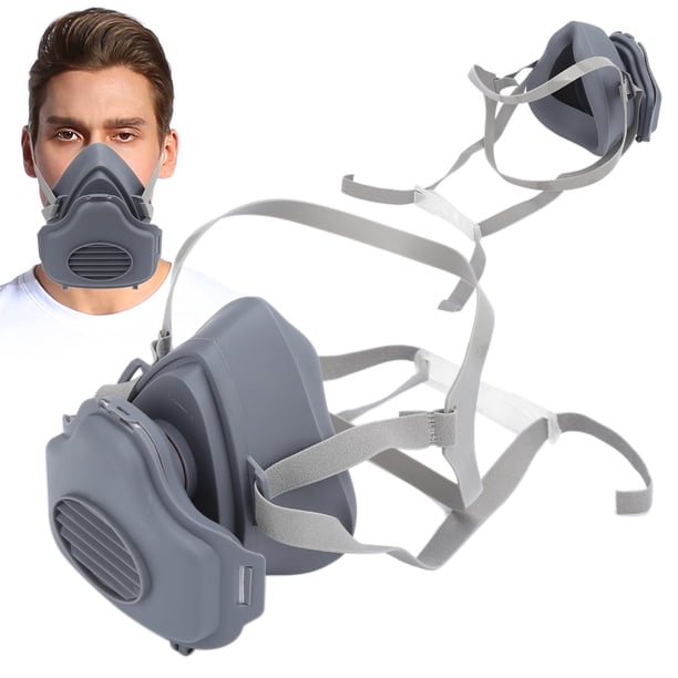 Cubierta De Boca Antipolvo Industrial, Protector Facial A Prueba De Polvo, Silicona Reutilizable, Autocebante Para Protección De La Salud