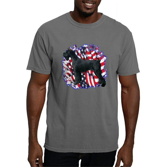 CafePress - Giantschnauzerpatriot Men's Comfort Colors® T Shirt - Mens Comfort Colors Shirt