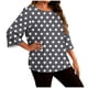 thumbnail image 3 of TaTaai Long Sleeve Gradient Top for Plus Size, Women's Casual T-Shirt Blouse, Round Neck Loose Fit, Soft Home Wear, All Seasons Everyday Attire Gift, 3 of 6