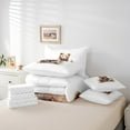 thumbnail image 5 of Erosebridal Cartoon Bear Bedding Sets Full Size,Cute Wild Animal Comforter Sets with Sheets,Plant Pine Tree Bed in a Bag Full Size For Teens,Lightweight Bedroom Decorative,7-Piece, 5 of 6