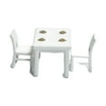 thumbnail image 4 of 3 uds., modelo de muebles a escala 1/64, accesorios para casa de muñecas, diseño de jardín de hadas, accesorios para fotos, decoración de escritorio, Blanco CUTICAT sillas de escritorio en miniatura, 4 of 8