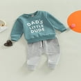 thumbnail image 2 of MesaSe Toddler Baby Boy Fall Clothes Suits Letter Print Tops and Long Pants Set 2 Pieces Set, 2 of 8
