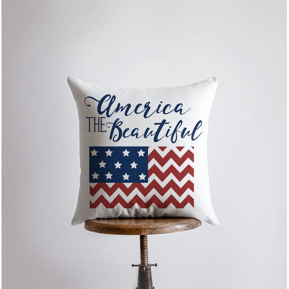 America the Beautiful | Pillow Cover | Home Decor | Freedom Fourth of July | This is America | American Flag | Room Decor | Throw Pillow