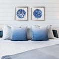 thumbnail image 4 of American Art Decor Blue Seashell Mosaic Coastal Framed Wall Art - 11.75" x 11.75", Set of 2, 4 of 8