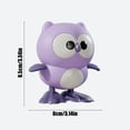 thumbnail image 2 of Hibou Cinétique Violet Jouet à Remonter pour Enfants Activité Sensorielle Éducative 8.5X8X8Cm, 2 of 6