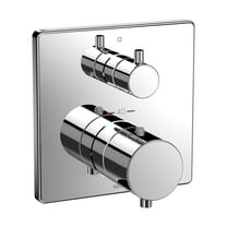 TOTO TBV02403U#CP Square Thermostatic Mixing Valve with Volume Control Shower Trim