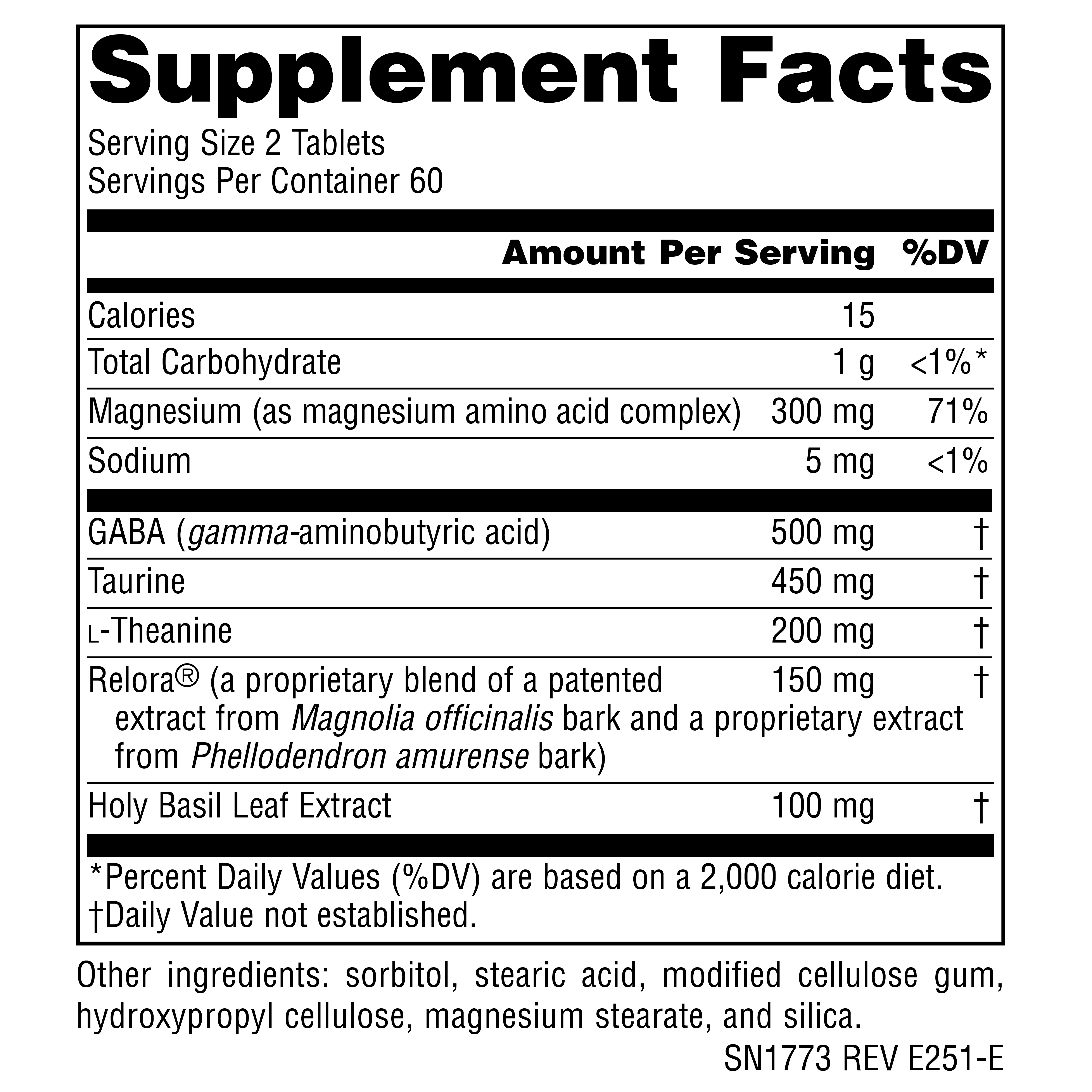 Source Naturals Serene Science Theanine Serene Tablets for Supplementation, 120 Count