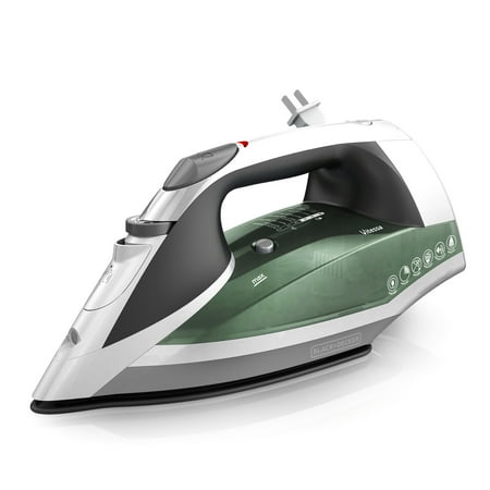 BLACK+DECKER Vitessa Advanced Steam Iron with Retractable Cord, Green/White,