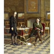 Czar Peter and Czarevitsh Alexey by Nikolai Nikolajevitch Gay (1831-1894) Canvas Art - Nikolai Nikolajevitch Gay (18 x 24)