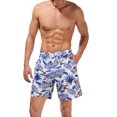 thumbnail image 4 of Kiapeise Family Matching Swimwear Shorts Dad and Son Leaves Print Beach Trunks Summer Casual Holiday Men Boys Swim Pants, 4 of 8
