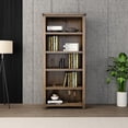 thumbnail image 6 of Greener Valley Solid Wood Tall Bookshelf, Traditional, 5 Shelves, 35.2" x 13.3" x 69.7", 6 of 7