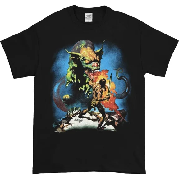 RARE Vintage 1986 Boris Vallejo Black Unisex T-Shirt S-5XL Q9745