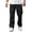 Black, variant on hoksml Men's Casual Cargo Pants with Drawstring Waist Loose Fit Straight Leg Outdoor Work Pants Multiple Pockets Utility Trousers