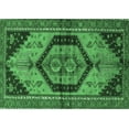 thumbnail image 1 of Ahgly Company Indoor Rectangle Persian Emerald Green Traditional Area Rugs, 5' x 8', 1 of 4