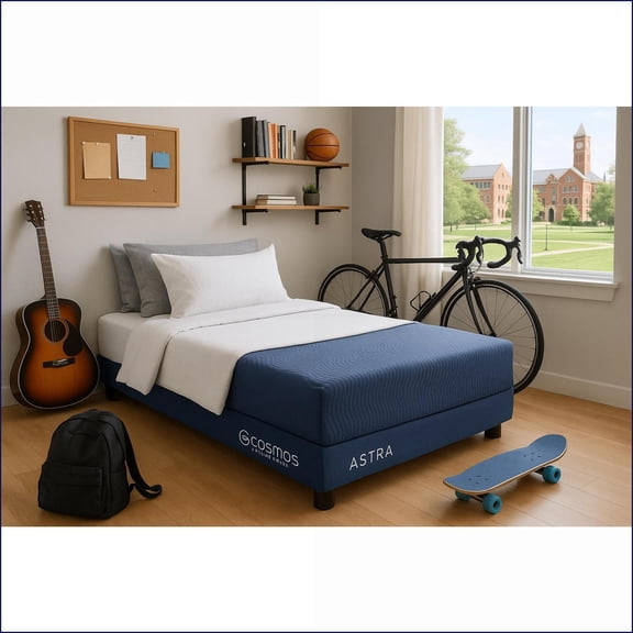 Mattresses | 12" Foam Core Memory Foam | Rolled & Boxed | King | Slate Gray