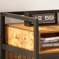 thumbnail image 4 of Modern Dog Crate Furniture, Sturdy Wooden Dog Kennel Furniture Dog Crate with Drawers and 2 Bowls, Storage and Anti-Chew ,Indoor Medium / Large Dog Crate Furniture Large Breed, 4 of 7
