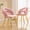 Pink, variant on Peispie Modern Velvet Dining Chairs Set of 2 , Upholstered Bubble Back Accent Chairs with Metal Legs, Comfy Tufted Vanity Desk Chair for Living Room & Kitchen, Pink
