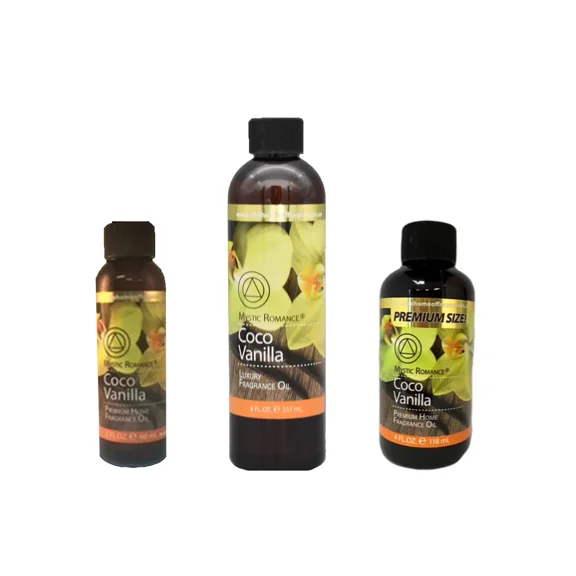 Mystic Romance Premium Home Fragrance Oil Scent COCO VANILLA SET 8FL  4FL 2FL.OZ 427 ML