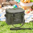 thumbnail image 4 of Bolsa De Pícnic Bolsa De Pícnic Bolsa de picnic para acampar SUNDICK Bolsa de hielo aislante de gran capacidad (verde oscuro), 4 of 8