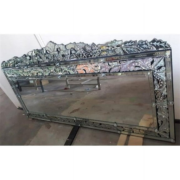 AFD Home 12016467 78.74 in. Wide Monumental Venetian Grand Mirror, Clear