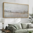 thumbnail image 5 of IDEA4WALL Extra Large Framed Canvas Print Wall Art Tranquil Dawn Morning Mist Over the Lake Artwork Nature Wilderness Antique Retro Fine Art Decorative Relax/Calm for Home Decoration - 60"x30", 5 of 5