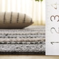 thumbnail image 4 of SAFAVIEH Montauk Marin Striped Cotton Area Rug, Green/Ivory, 8' x 10', 4 of 10
