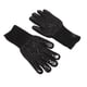 thumbnail image 4 of 2 guantes resistentes al calor, aislantes térmicos, resistentes a altas temperaturas, antideslizantes, lavables, de silicona, para horno, talla única, color negro., 4 of 14